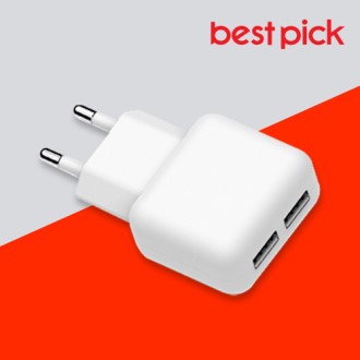 ����Ʈ�� ������ 2.1A 2��Ʈ ��� USB-A